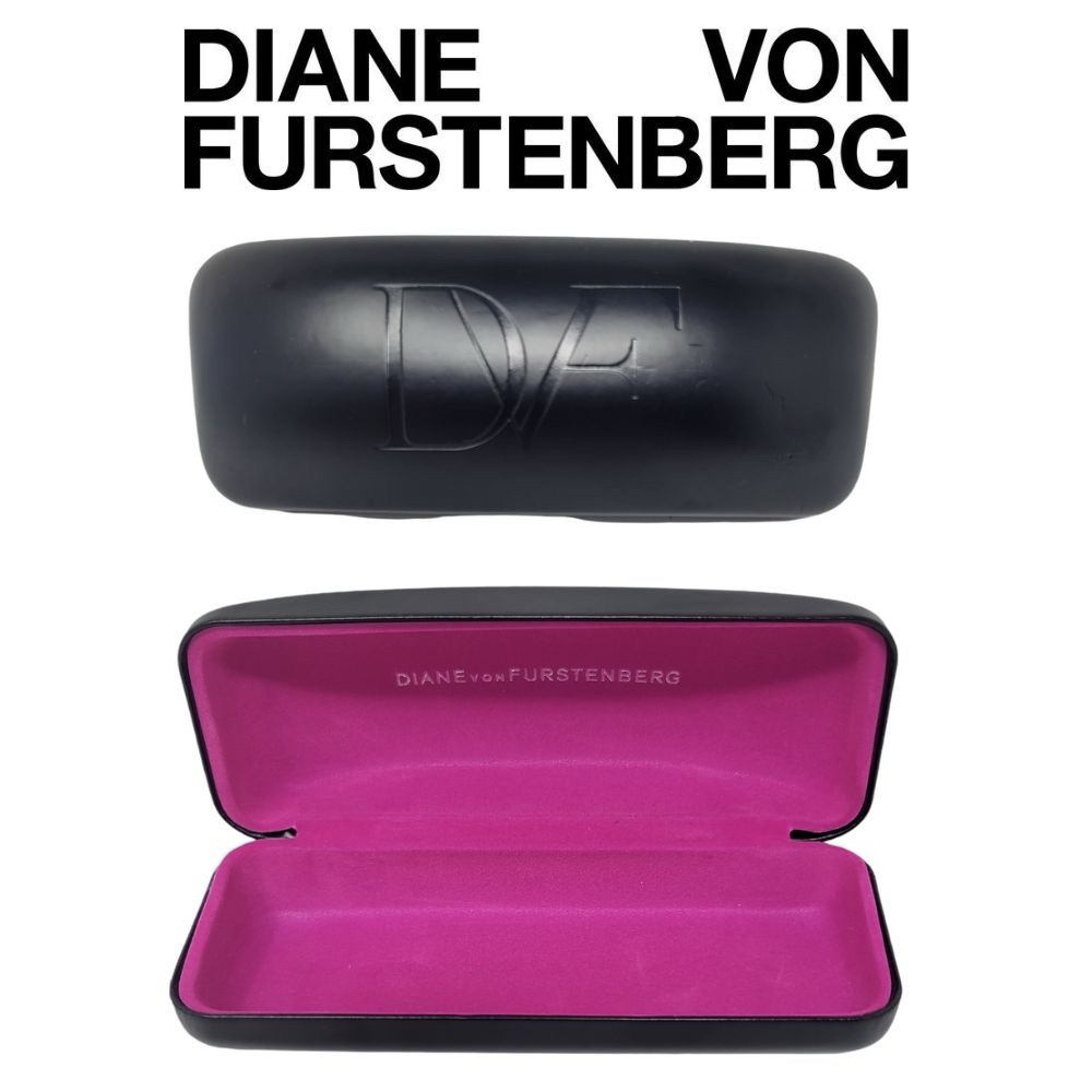 Diane von Furstenberg (DVF) Hard Black Sunglass Case in Good Condition